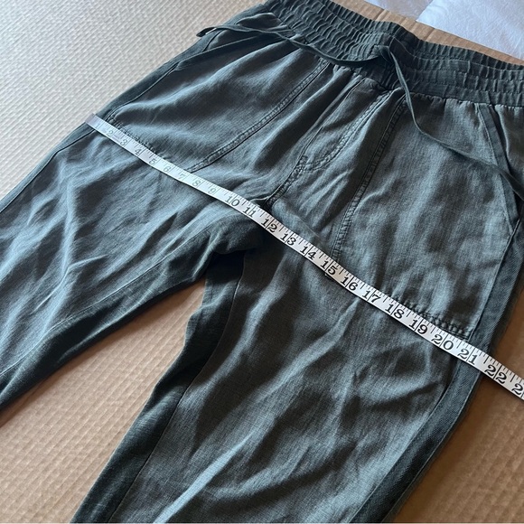 Splendid Lakeside Jogger, lyocell/linen blend, moss green, size S - Picture 9 of 14